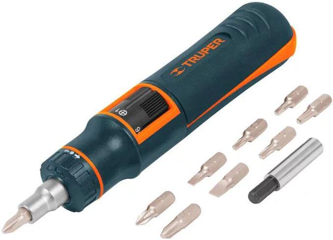Bộ tuốc nơ vít tự động 9 chi tiết Truper 14145