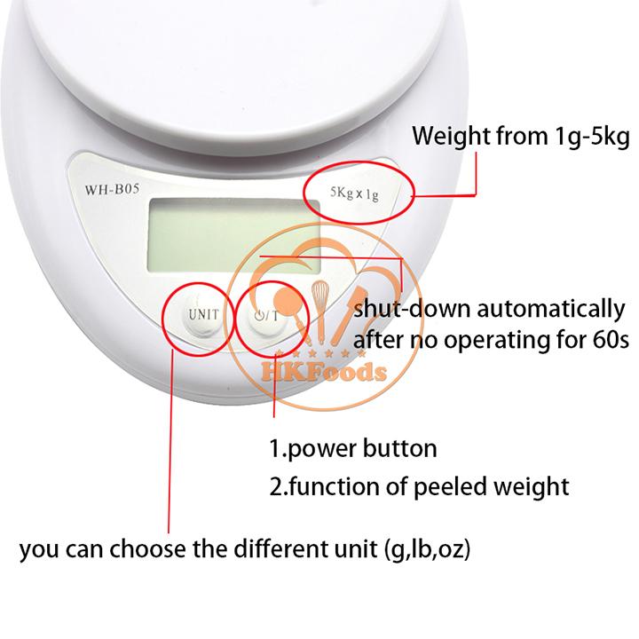 Cân Điện Tử Để Bàn 5kg WH-B05