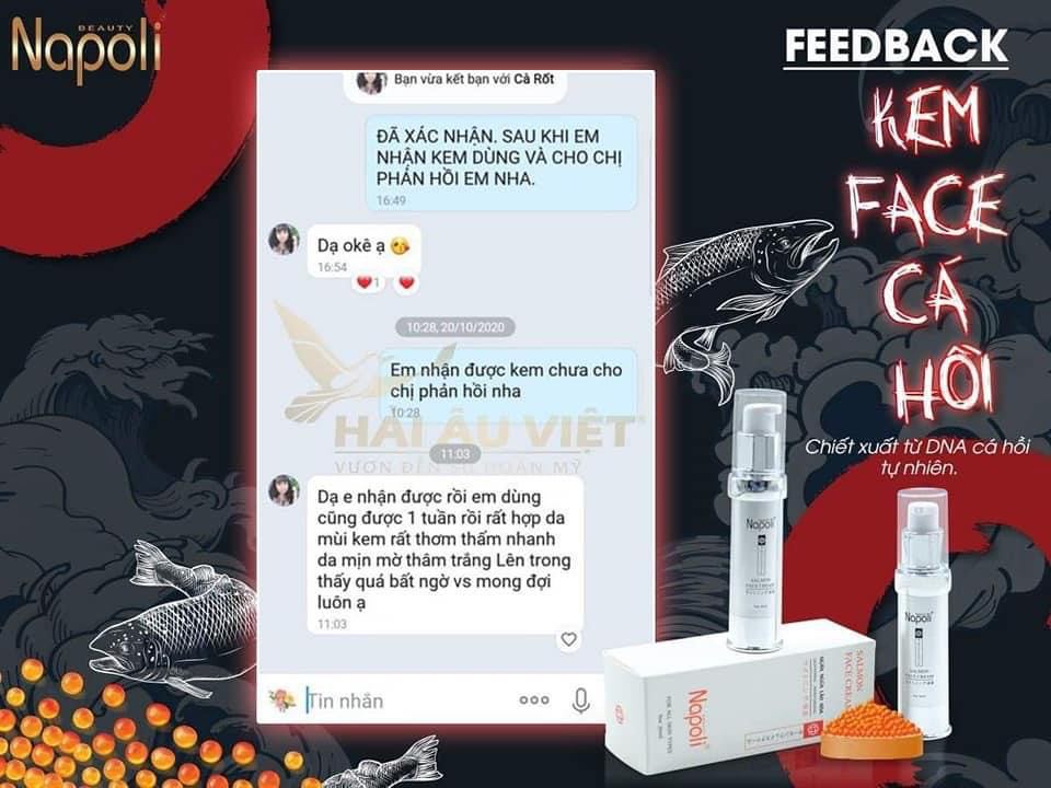 Kem face cá hồi chống lão hóa, dưỡng da