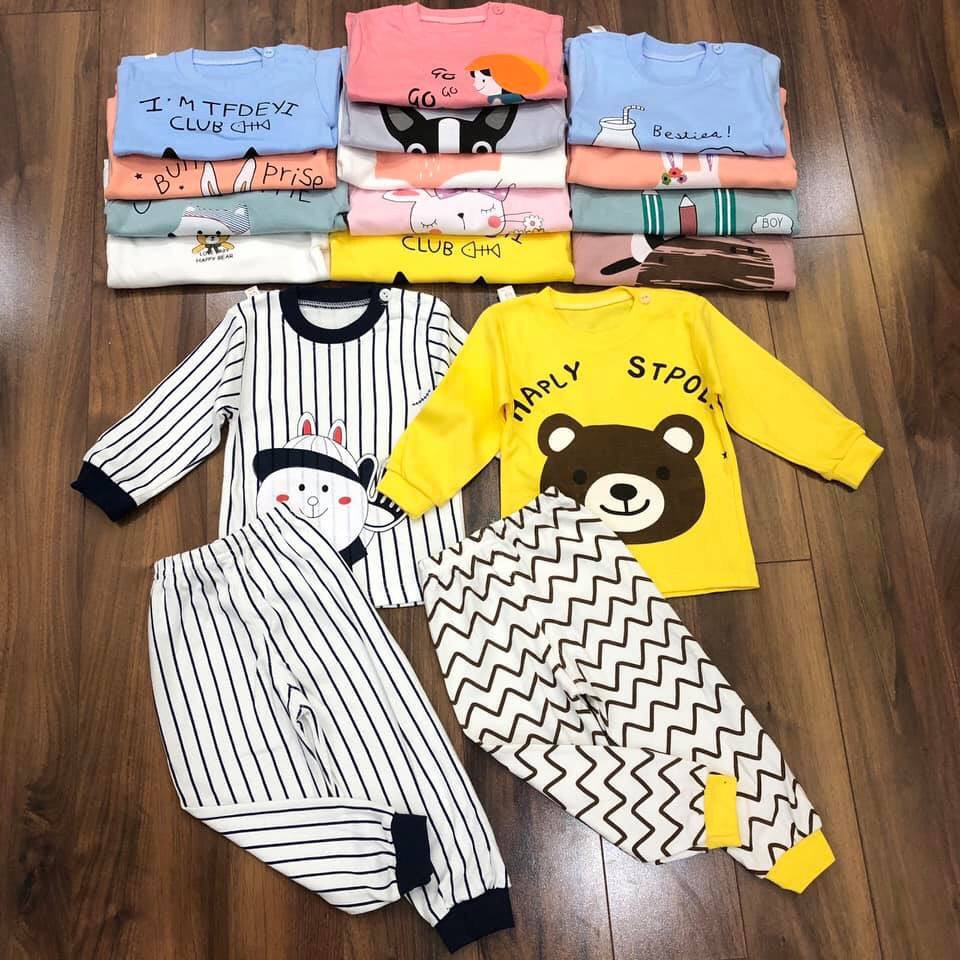 [Giá sốc] combo 2 bộ cotton Quảng Châu cho bé trai bé gái
