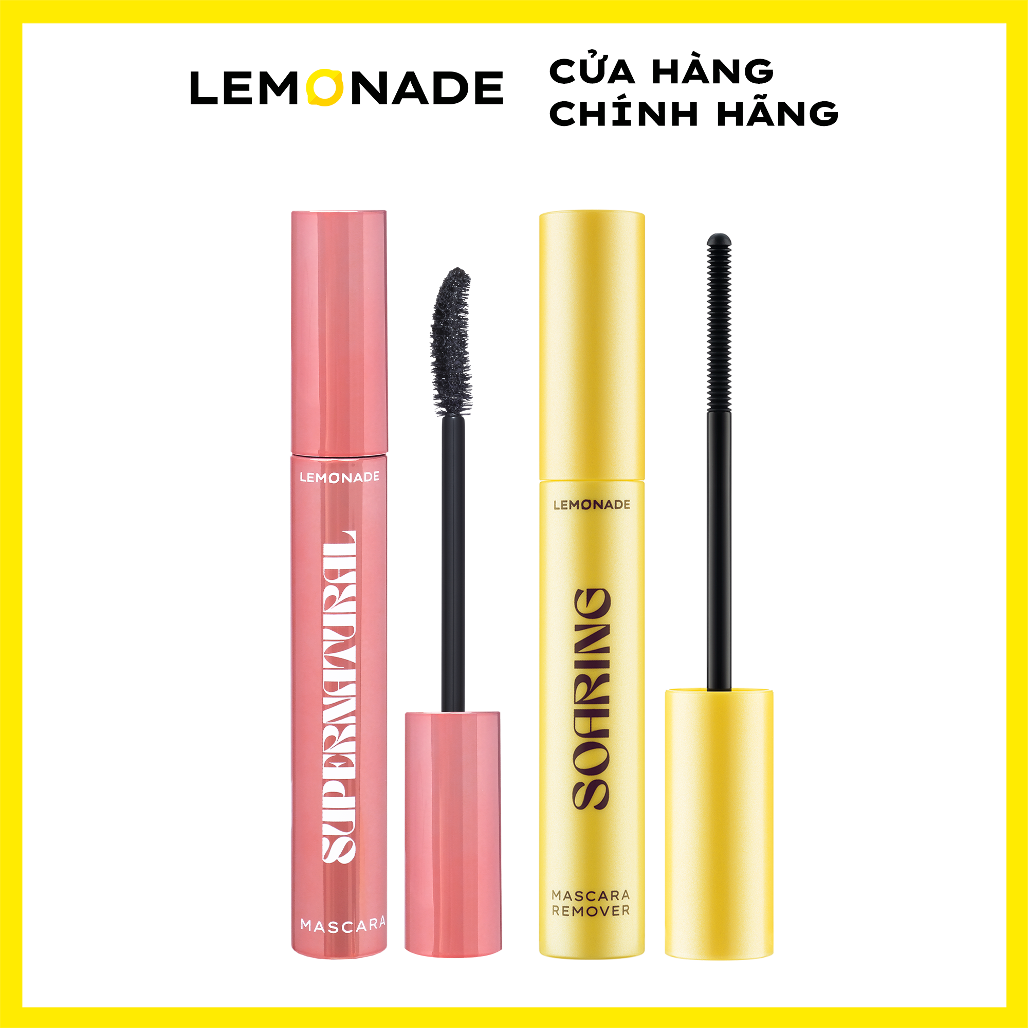 Combo Lemonade Chuốt Mi Supernatural Mascara 7.5g & Tẩy Trang Mi Sạch Dịu Soaring Mascara Remover 6ml
