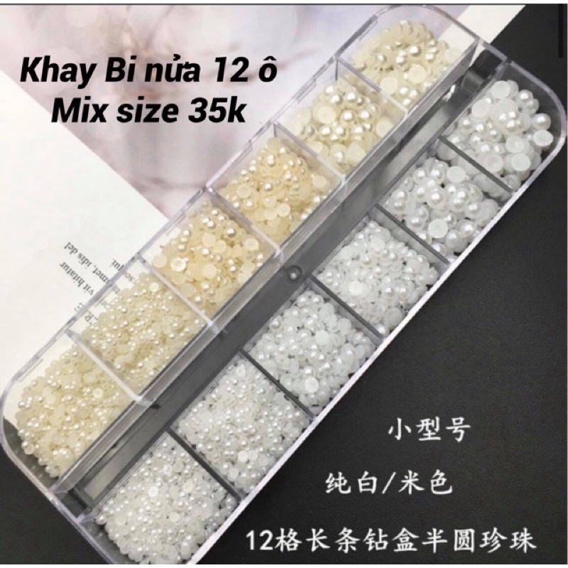 Ngọc nửa mix đủ size trang trí móng siêu xinh