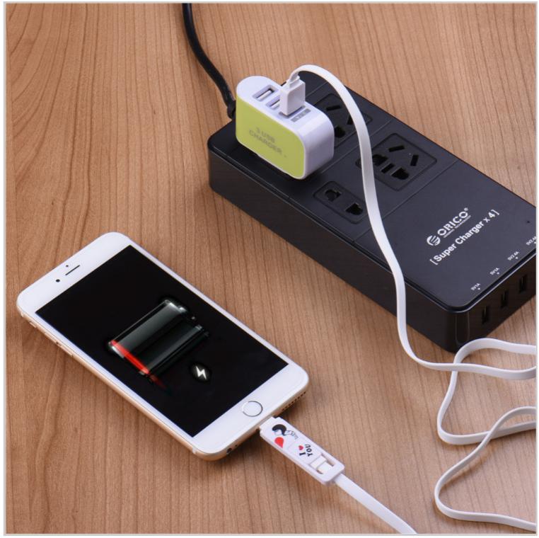 Ổ Cắm Sạc 3 Cổng USB 3.1A có đèn Led