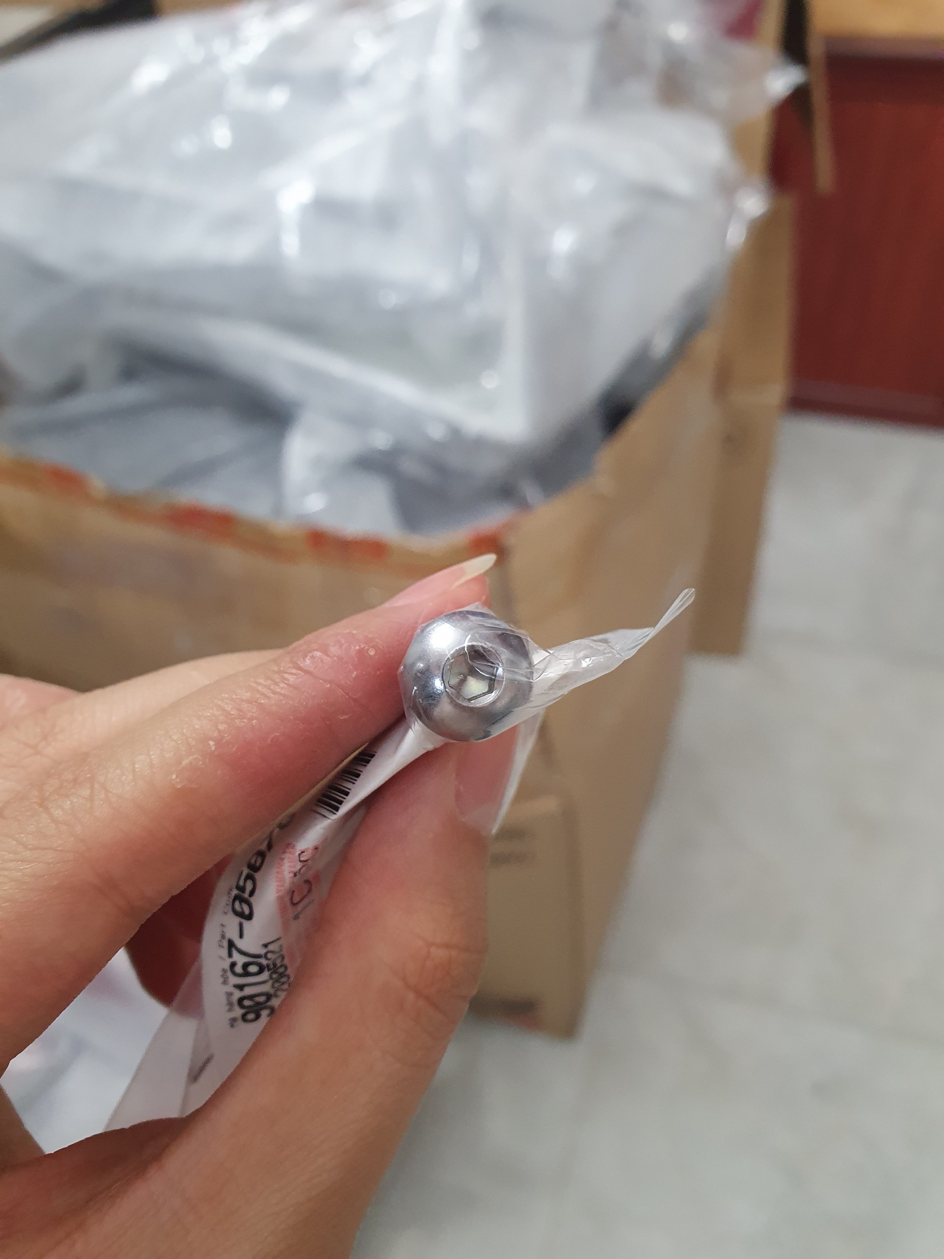 Ốc Dàn Áo Xe Ex150 Ex135 Chính Hãng (đầu lục giác)