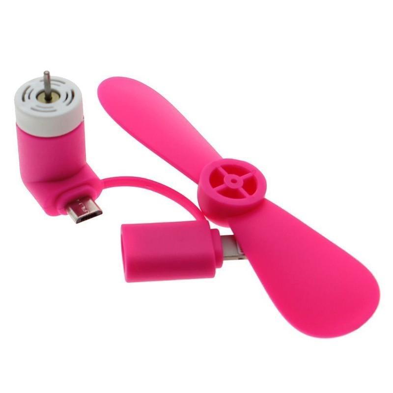 [HCM]Quạt mini 2in1 micro USB+Lighning dành cho điện thoại