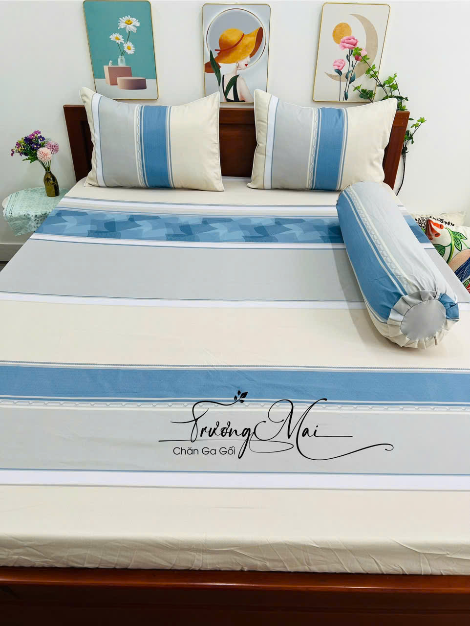 Chăn Ga Lụa Tencel mát mịn mềm mát họa tiết sang trọng