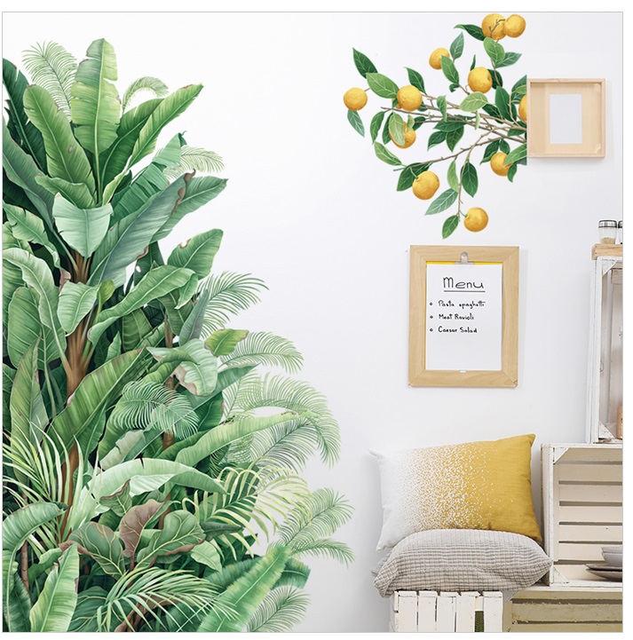 Tranh decal dán tường trang trí phòng khách