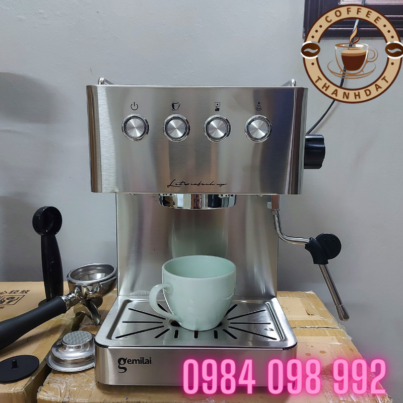 Máy Pha Cà phê, Máy Pha Cafe Tự Động Gemilai CRM 3005E