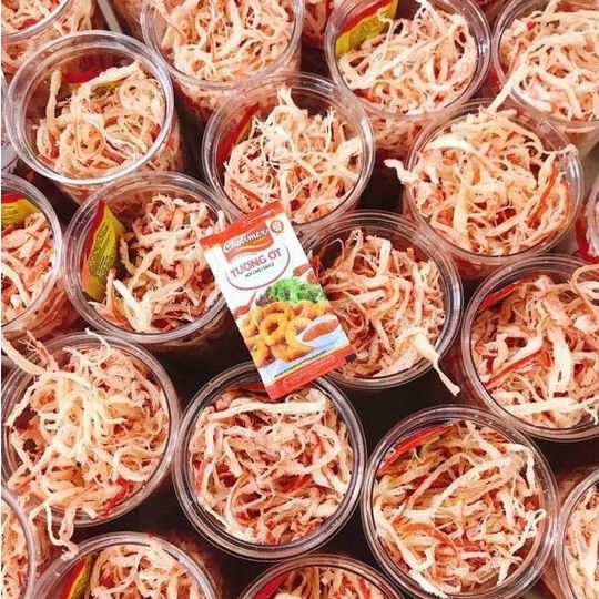 Khô mực mix 2 vị (mực cán + mực dừa) có video