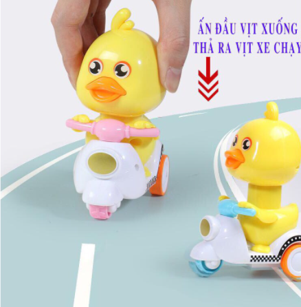 Vịt chạy xe vespa