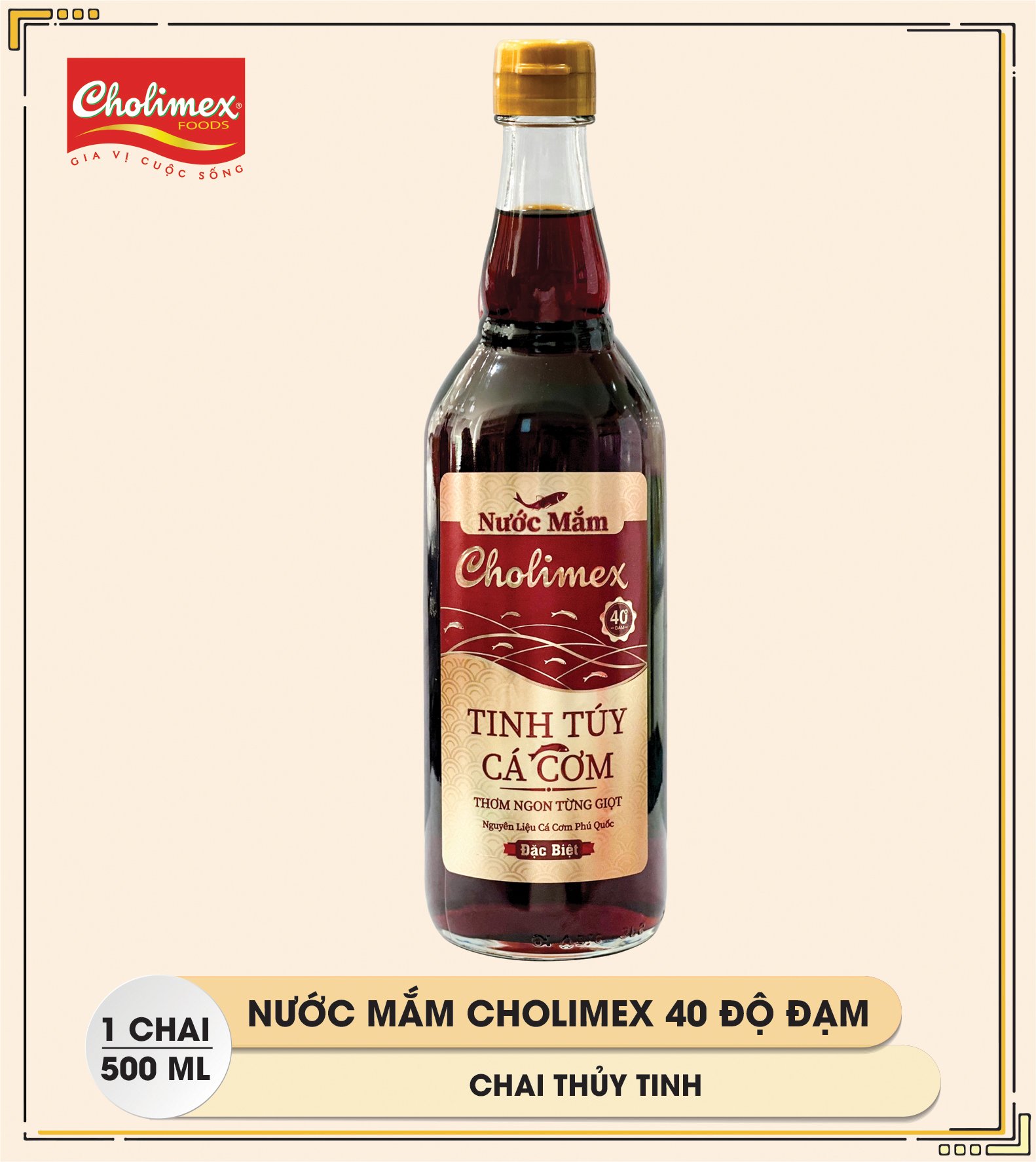 Nước mắm Cholimex 40 độ đạm - 500ml