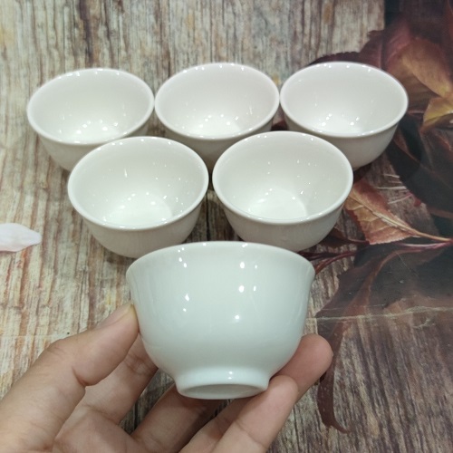Chung nhỏ ăn trứng vịt lộn sứ Minh Long - chung nhỏ ăn trứng vịt lộn