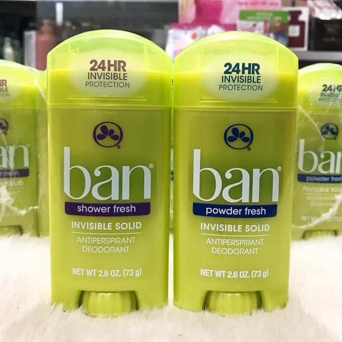 Sáp khử mùi nữ Ban Shower Fresh Invisible Solid 73g