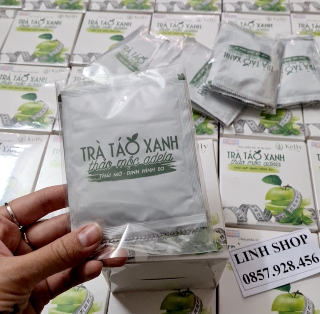 Trà táo xanh giảm cân kelly hàng chính hãng có tem check điện tử