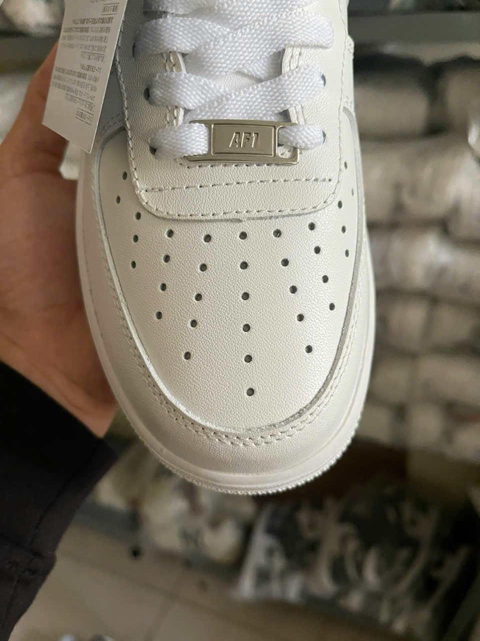̣̣̣(KHÔNG ƯNG HOÀN TIỀN) Giày A.F.1 Full White, AF1 Trắng Quốc Full Phụ Kiện