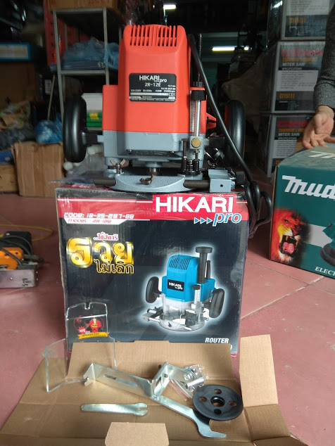 Máy soi mộng gỗ Hikari 2R-12E, 12.7mm, 1200W.  madein Thái lan, 2 tay cầm.