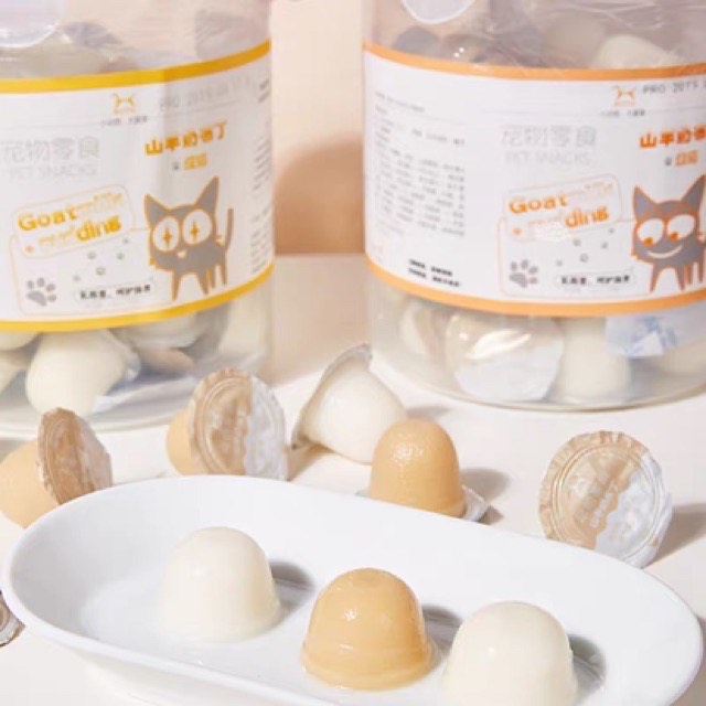 [Lẻ] Viên pudding sữa dê cho mèo