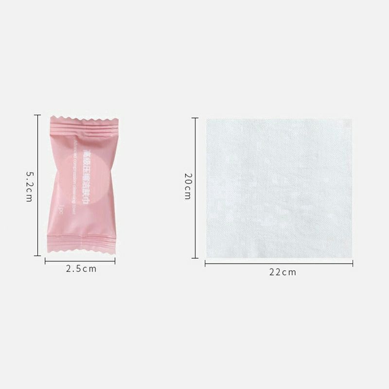 St 03 viên khăn nén cotton dạng viên kẹo dùng 1 lần