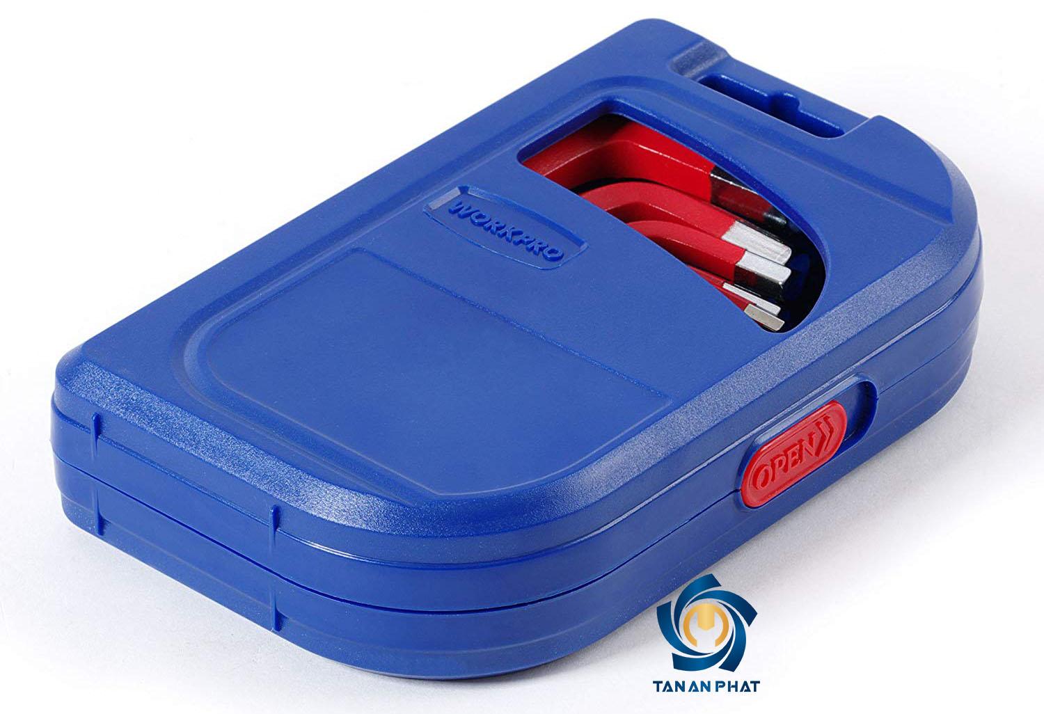 Bộ lục giác ngắn WORKPRO W022010, 18 chi tiết