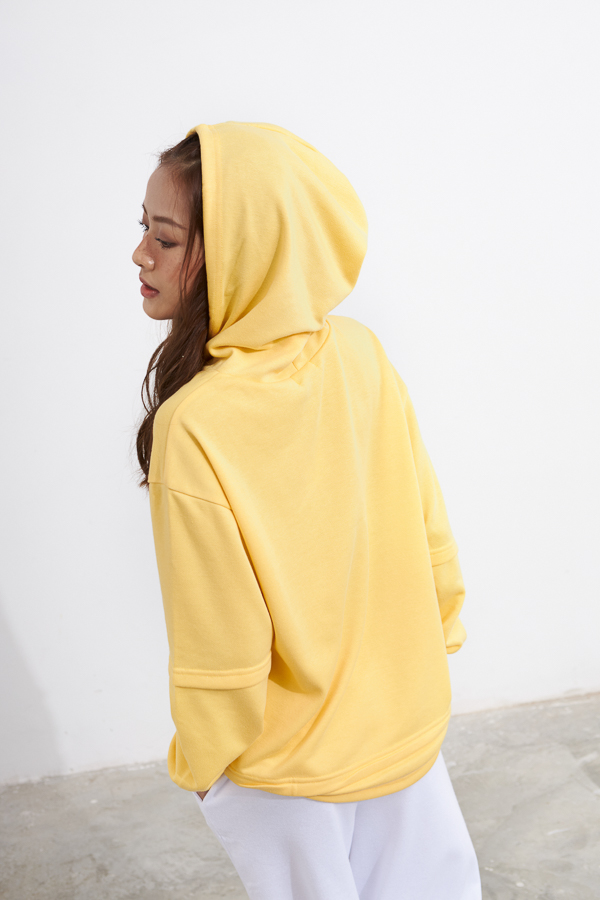 [NHẬP MÃ NOVFALAZSOCIAL02 GIẢM 40K ĐƠN 199K  ] Áo hoodie Maybi rộng thun có nón