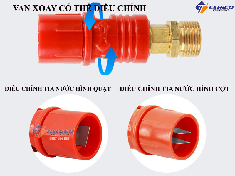 Đầu béc phun cho máy rửa xe dây đai