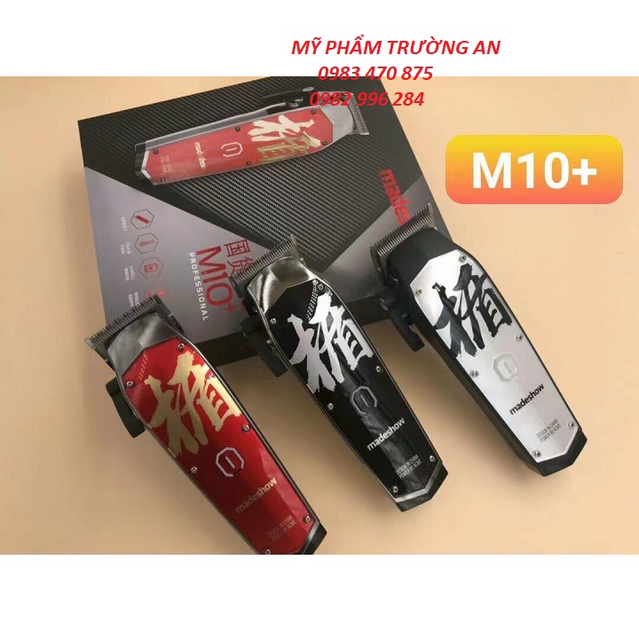 Tông đơ cắt tóc m10+ madeshow pin trâu chạy êm lưỡi thoáng cắt ngọt