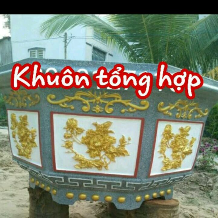 Khuôn đúc chậu bát giác 1m