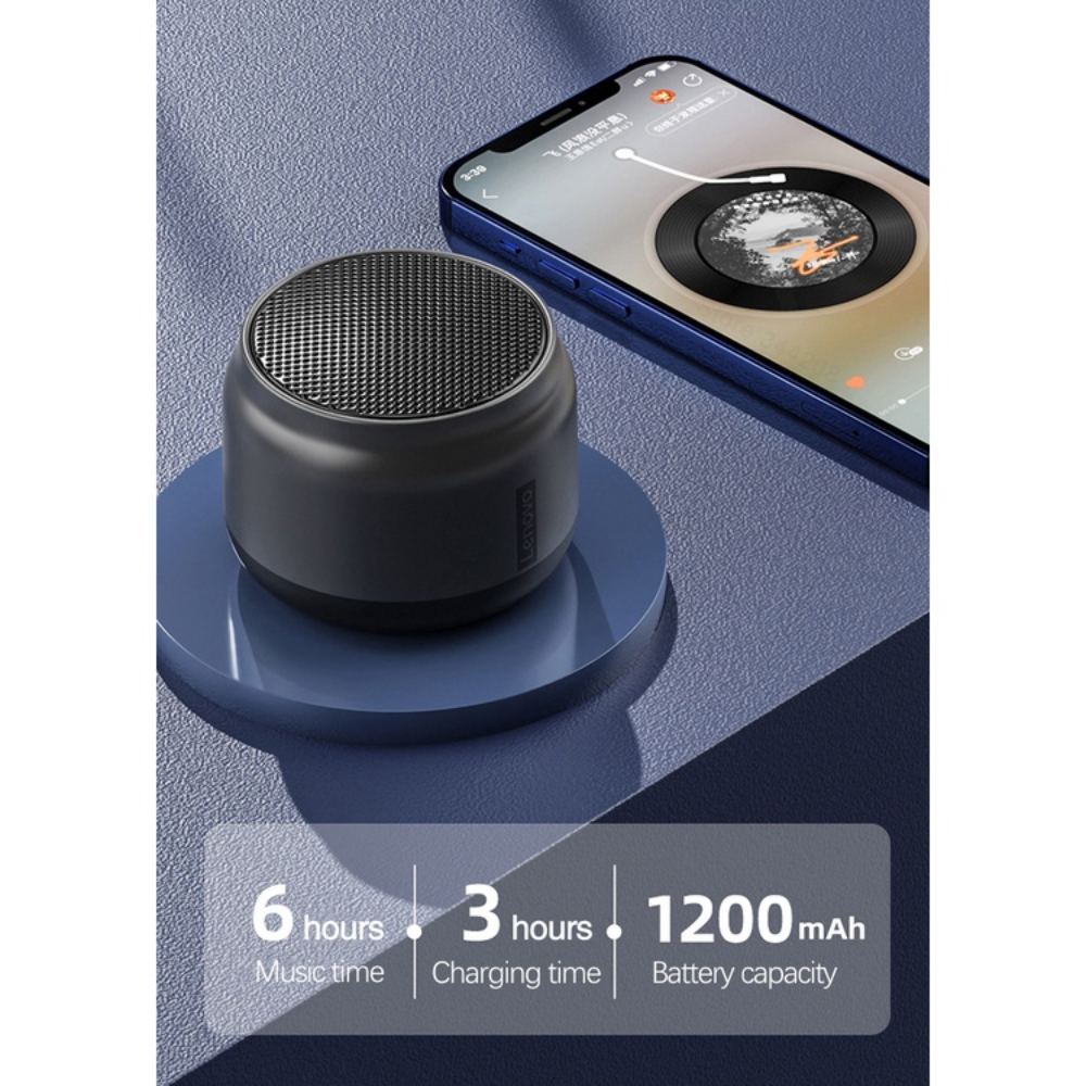 [CHÍNH HÃNG] Loa bluetooth không dây mini LENOVO K3 Thinkplus - Âm thanh lớn chất lượng cao, Bluetooth 5.0 - loa Bluetooth mini , loa Bluetooth bass mạnh , loa Bluetooth bỏ túi