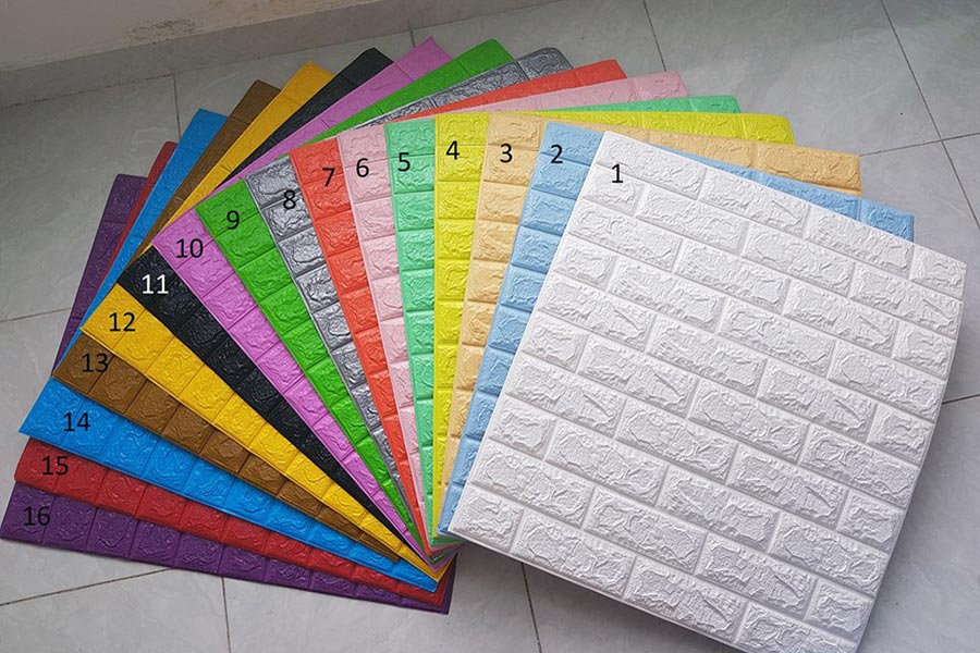Xốp gián tường giả gạch kích thước 70*77cm