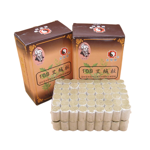 Cây Lăn Ngải Thảo Dược Bằng Đồng Đôi + 10 Điếu Ngải + Tranh Huyệt Vị + Dụng Cụ Vệ Sinh