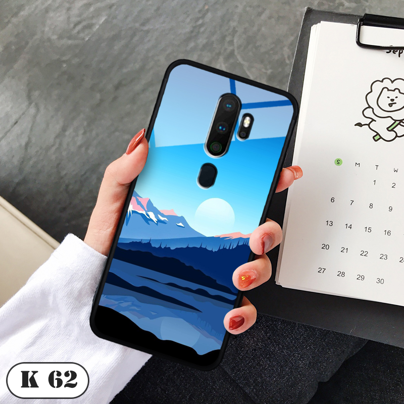 Ốp lưng kính 3d điện thoại oppo a9 2020
