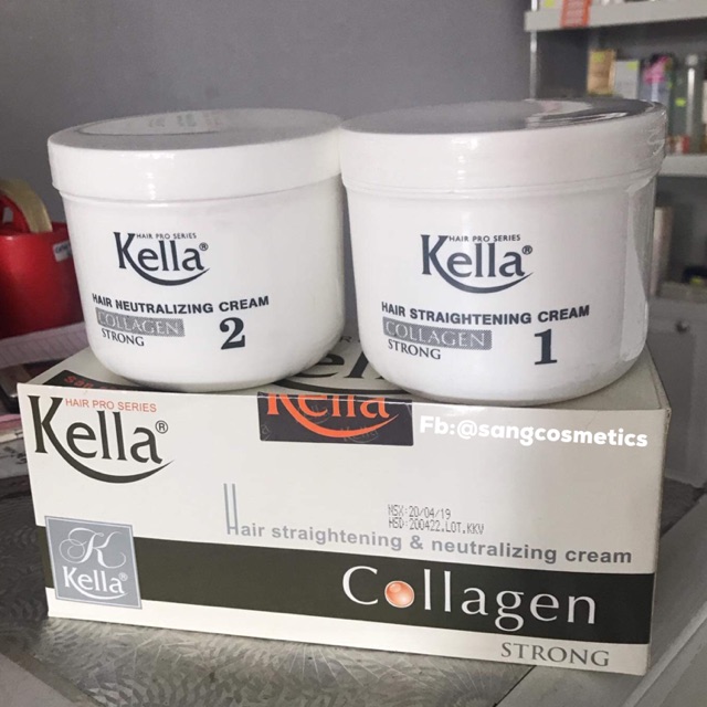 [Hsd:1/2025] Kem Duỗi Tóc thuốᴄ Ép Tóc Kella Collagen Strong Trắng