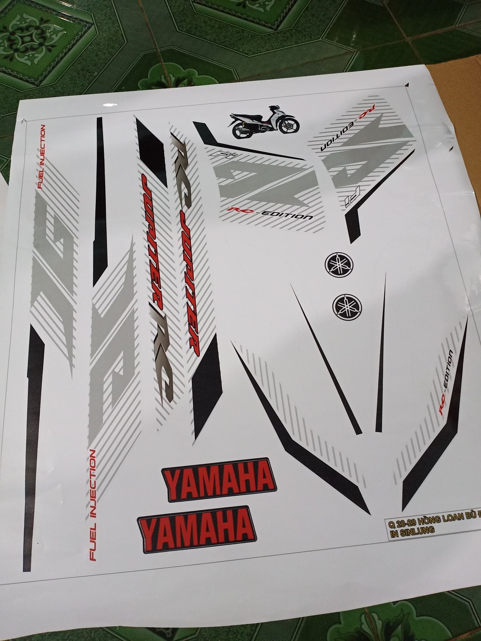 Tem rời jupiter fi RC trắng chỉ đen