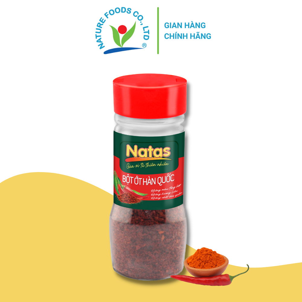 BỘT ỚT HÀN QUỐC NATAS gia vị tiện dụng (hũ 45g)