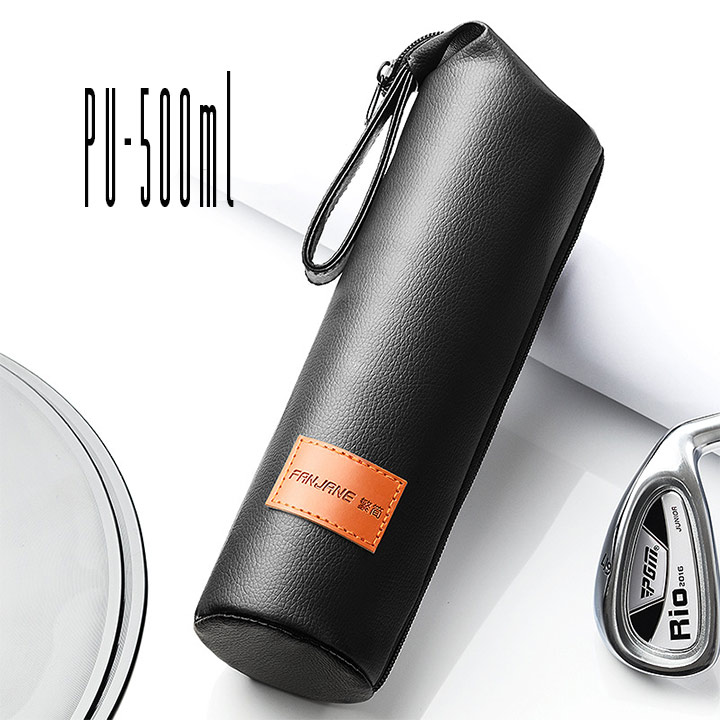 Túi đựng bÌnh nước da Pu 500ml và 750ml