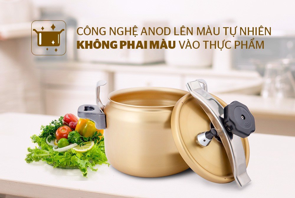 Nồi áp suất anod 6L sunhouse SHA860