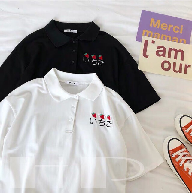 COMBO 2 ÁO POLO CROPTOP ĐẦY CÁ TÍNH