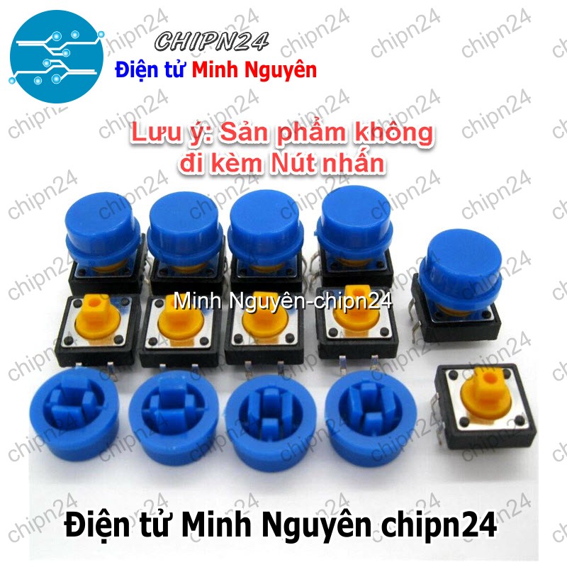 [10 cái] (F68) Nắp chụp nút nhấn 12x12 B3F-4055 (Đỏ/Vàng/Xanh Lá/ Xanh Dương/Trắng/Đen/Xám) - [Chọn Loại] - HHH.00134