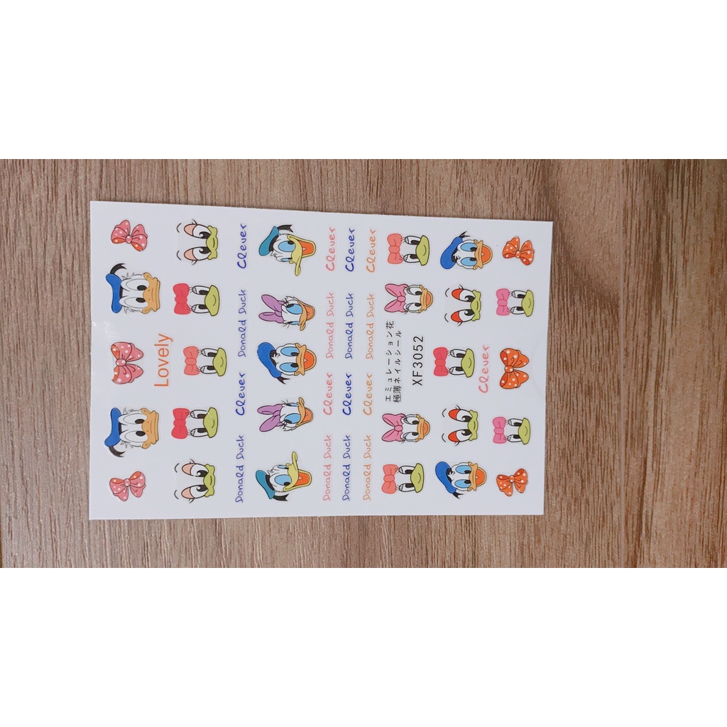 Stick nail mẫu vịt donal siêu cute