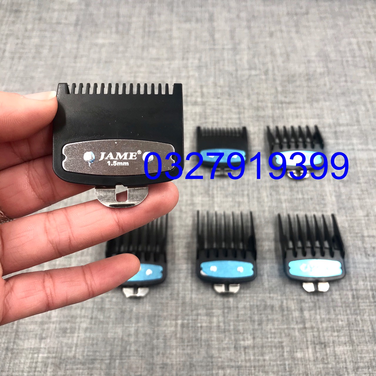 Cữ tông đơ gá thép JAME - BARBER ( 1 bộ 6 cái )