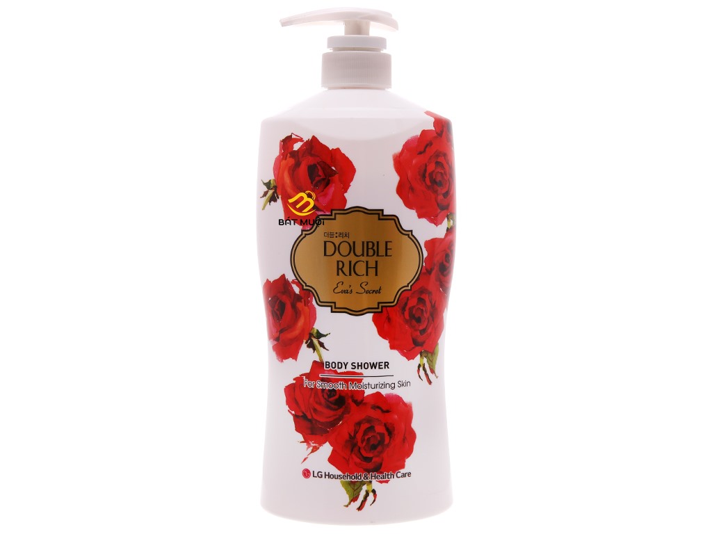 Sữa tắm hoa hồng double rich eva's secret 800g - bat muoi