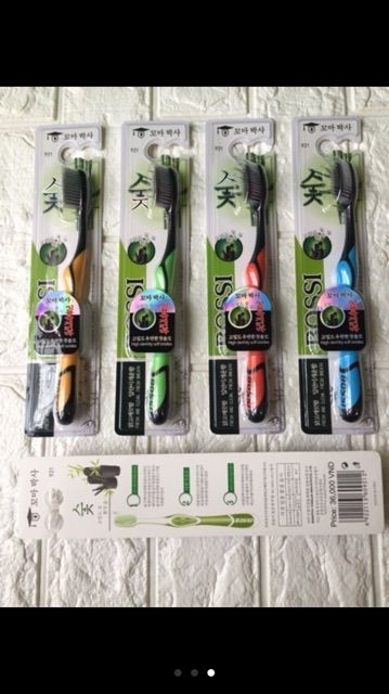 Set 5 Bàn chải đánh răng than hoạt tính Bosi