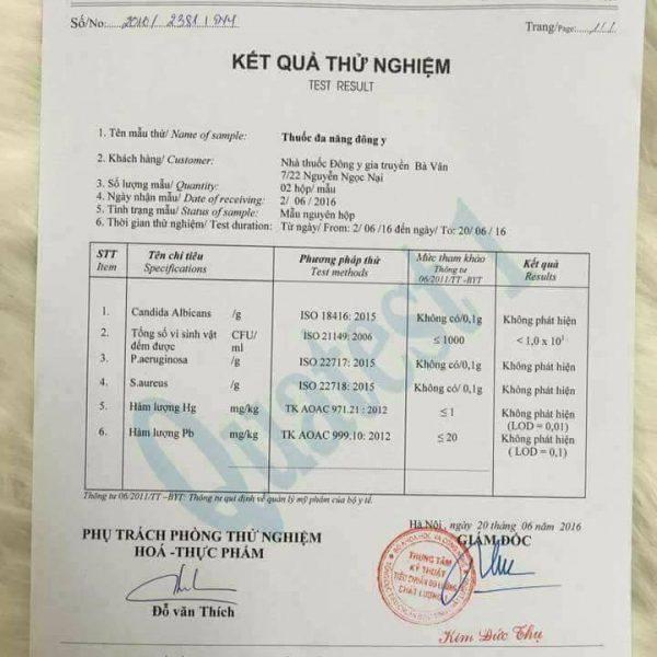 Kem Bà Vân-Hàng chuẩn công ty