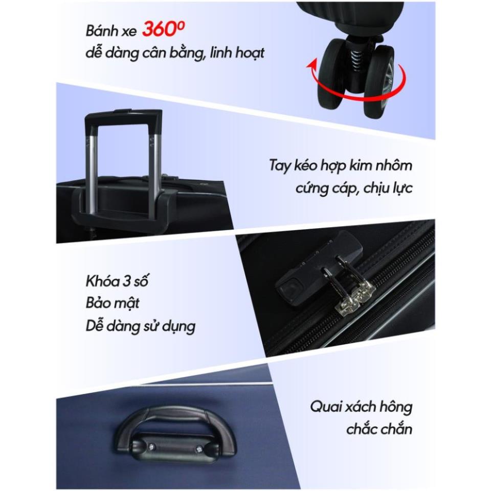 Vali vải chính hãng Hùng Phát size 28