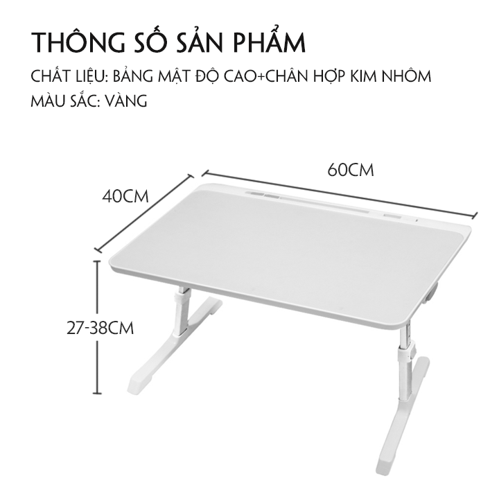 Bàn học ngồi giường thông minh
