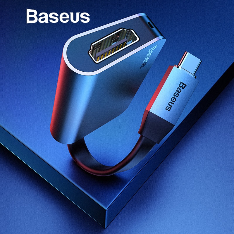 Bộ chuyển đổi 2 trong 1 baseus little box type c to hdmi 4k + type-c pd