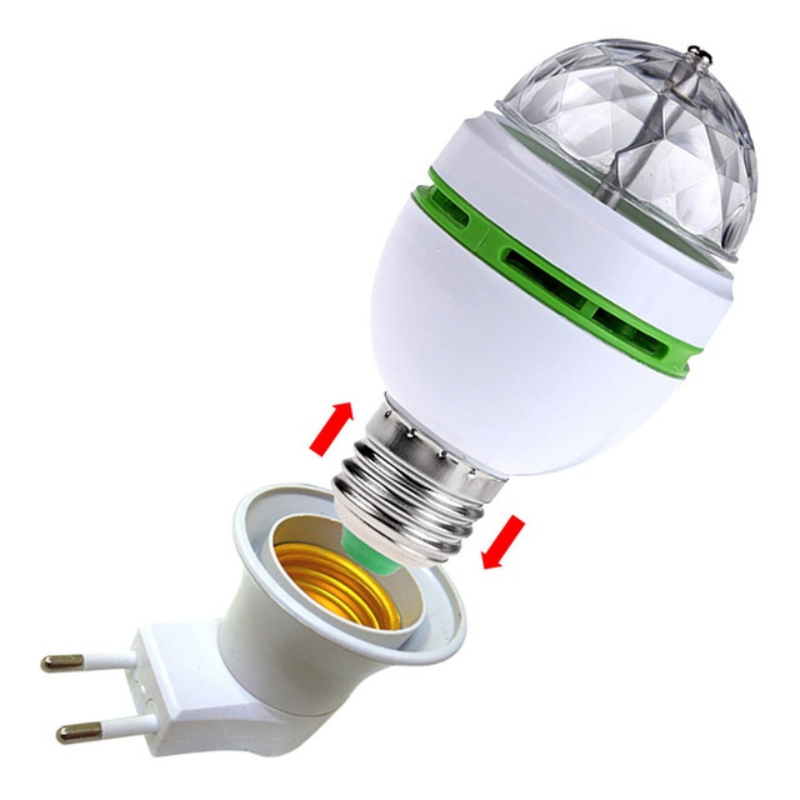 Đèn chớp Đèn led xoay 7 màu tự động- WTD-bs