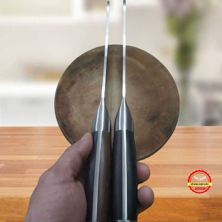 Dao chặt xương nhà bếp Akatuski nhập khẩu từ Japan bằng thép trắng ốp 3 lớp không gỉ-750gr
