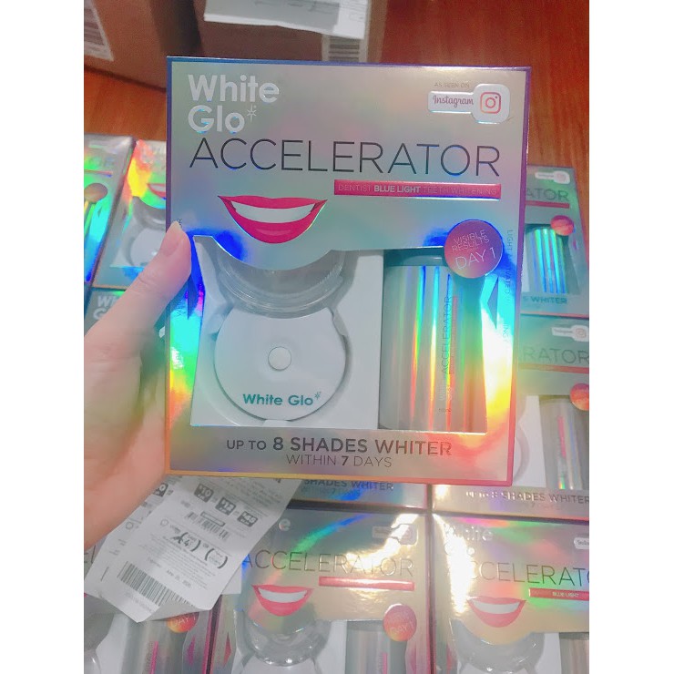 Máy Làm Trắng Răng tẩy trắng răng White Glo - Nhập Khẩu Úc