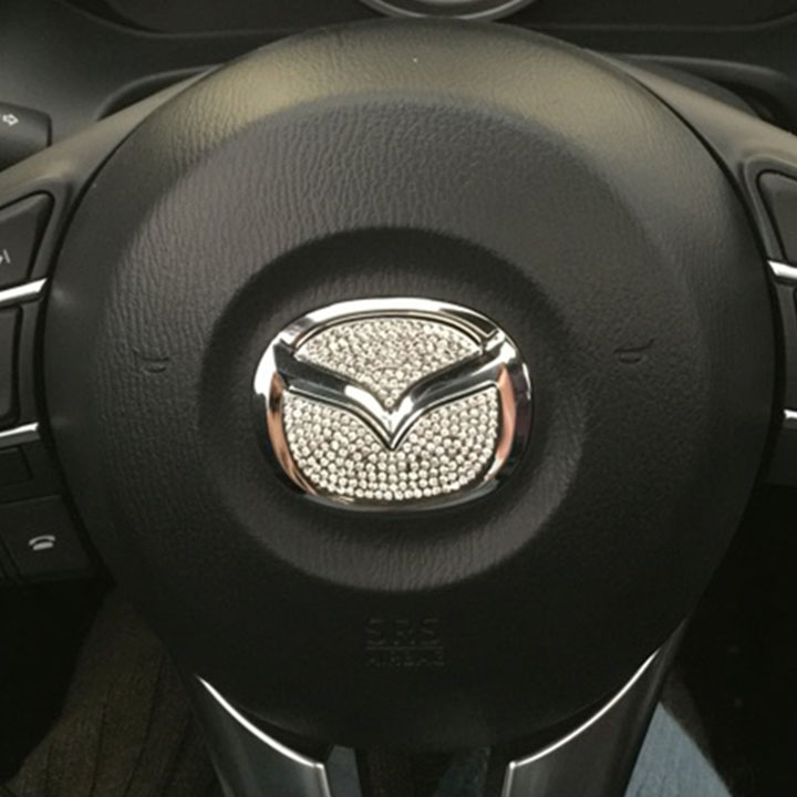 Logo Đính Đá Gắn Vô Lăng Mazda